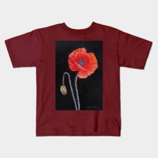 Poppy painting Kids T-Shirt